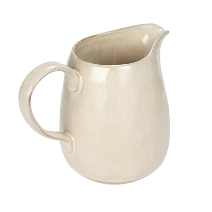 Bloomingville Stoneware Pitcher with Reactive Glaze and Speckles, Cream