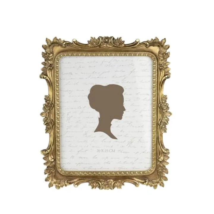 AELS 8x10 Inch Vintage Picture Frame, Elegant Luxury Antique Photo Frames with Glass Front, Photo Display, Tabletop Wall Hanging, Gift Ideas, Bronze