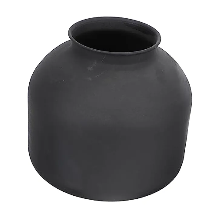 FUNOMOCYA Frosted Iron Vase for Arrangements Creative Decorative Container for Home Office Wedding Centerpieces Stylish Floral Decor Accessory