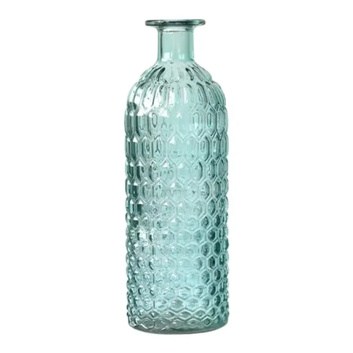 ECYC Ltd Small Glass Vases, Glass Bud Vase Flowers Vases Decorative Clear Glass Vase Glass Bottle Vases for Floral Arrangements, Centerpieces, Home, Wedding, Party, Table Decor, 3.15 x 9.84 inch