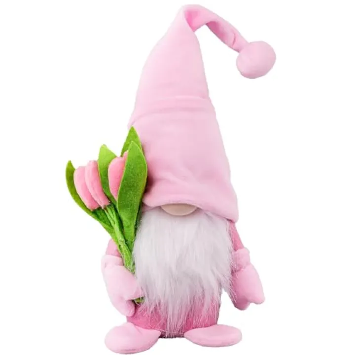 ALYRMEI Gnome Plush Decorations,15 inch Gnomes Decorations for Home,Valentine's Gnomes Plush Table Decoration Gnome Gifts for Women Valentine's Day Gnome Decor Gifts,Pink