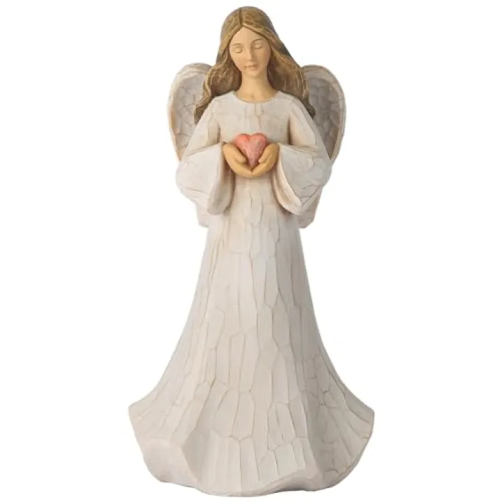 Grace4Joy Guardian Angel Figurines - Hand Painted Healing Angel Figure Home Table Decor, Guardian Angel Gifts for Women, Thanksgiving, Christmas or Valentine’s Day