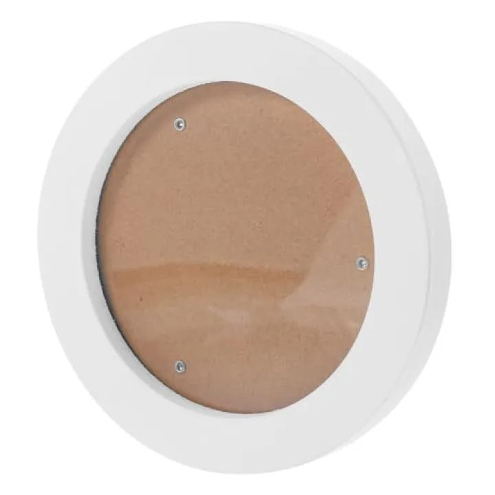 STOBAZA Round Wooden Photo Frame 7.08 Inch Circle Picture Frame Wall Hanging Display for Home Office Decor