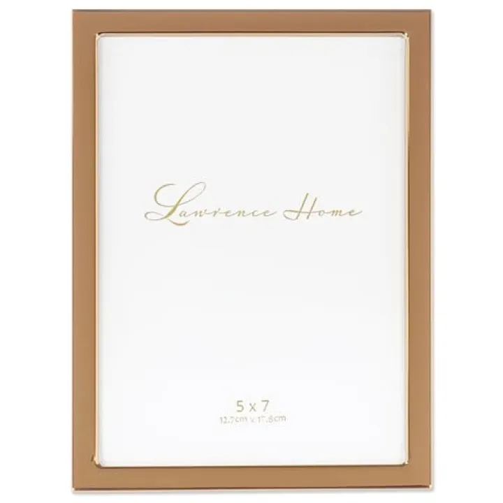 Lawrence Frames Metal Frame, Standard, Gold, 5x7