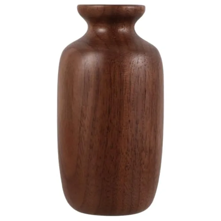 Ciieeo Wood Vase Rustic Wooden Flower Bud Vase Flower Bottle Bamboo Dried Flower Vase Flower Arrangement Holder for Table Centerpieces Room Bedroom Home Decor