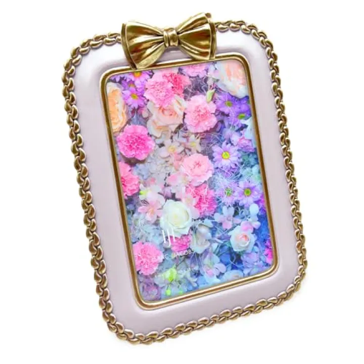 Isaac Jacobs 4x6 Light Lavender Braided Bow Frame for Tabletop and Wall Display, Decorative Design, Tables, Bookshelves, Desks, Home Décor, Photo Gallery, Art (4x6, Light Lavender)