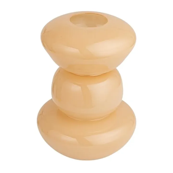 Bloomingville Tall Natural Elegance Glass Vase, Nude Color