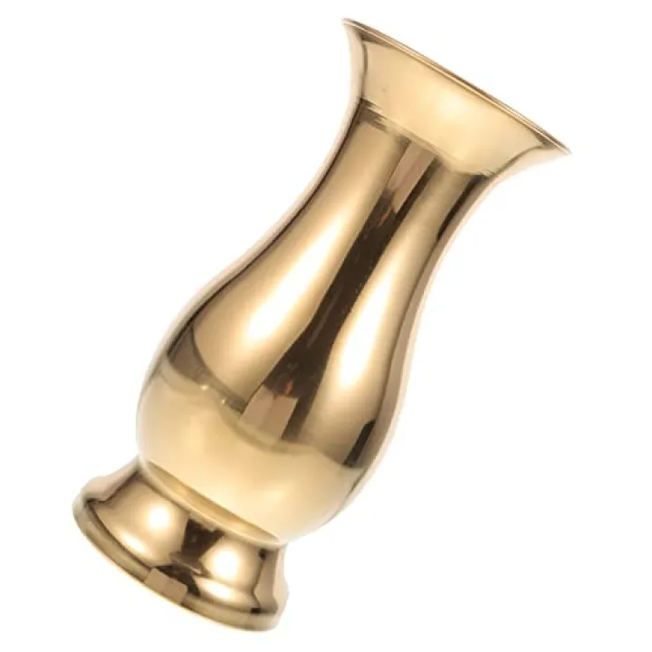 PRETYZOOM Stainless Steel Flower Vase Elegant Centerpiece Holder for Weddings and Home Decor Metal Design for Floral Arrangements and Table Decoration