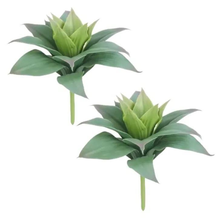 COTSEN 2 Pcs Large Agave Plants Artificial Succulents Fake Succulents Unpotted for Family Office Decor