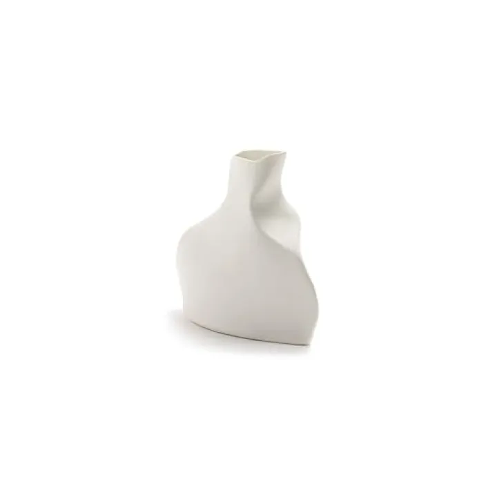 SERAX Porcelain Flower Base Object, 3.7 inches (9.5 cm), Vase N°5 White, Small Vase