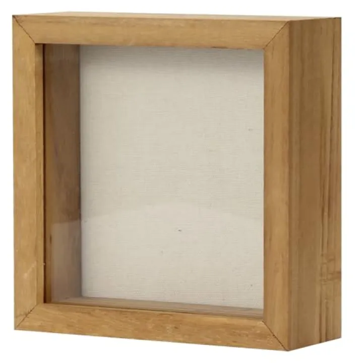 TJ.MOREE Shadow Box Frame 5 x 5 Shadowbox Display Case Picture Frame Memorabilia Wedding Bouquet Flowers Medals Military Photos Memory Box - Wood
