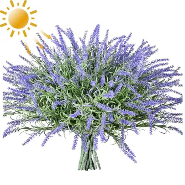 alyptus UV Resistant Artificial Plants Outdoors 16 Bundles