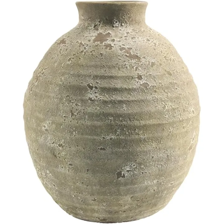 Livabliss x Galey Alix Hartnett Traditional Vase, 13" H x 11" W x 11" D, Rust