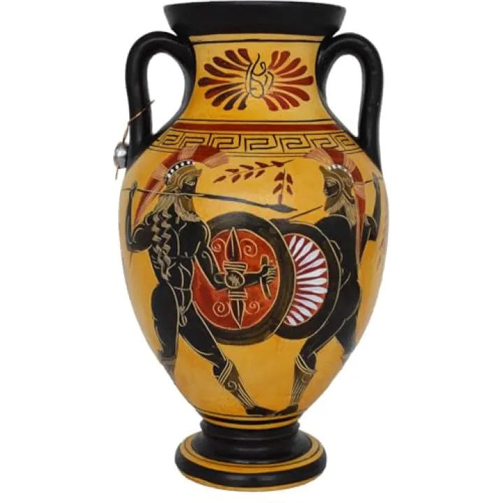 Trojan War Battle Amphora Vase - Greek Pottery - Ancient Greece Mythology - Homer