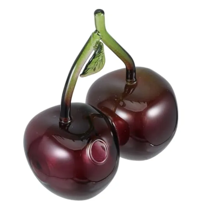 VINTORKY Cherry Flower Vase Fruit Shaped Bud Vase for Home Decor Pink Home Decor Centerpiece Small Flower Arrangement