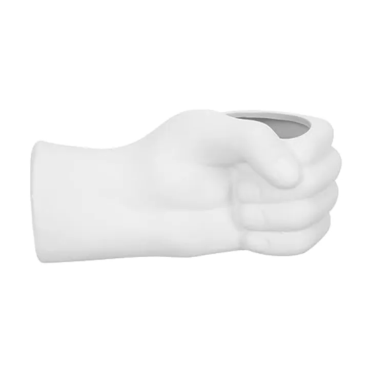 BIUDECO Creative Fist-Shaped Flower Vase Artistic Desktop Decor for Home and Office Unique Ceramic Holder for Dried Flowers Nordic Style Lovers