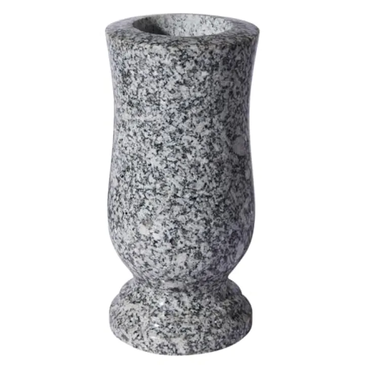 Afvarir Natural Granite Cemetery Vase for Grave Headstone Decoration Timeless Memorial (1)