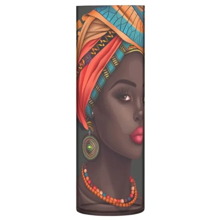ALAZA Black African Woman Traditional Flower Vases for Home Decor Kitchen Bedroom Living Room Bathroom Office Table Decorations