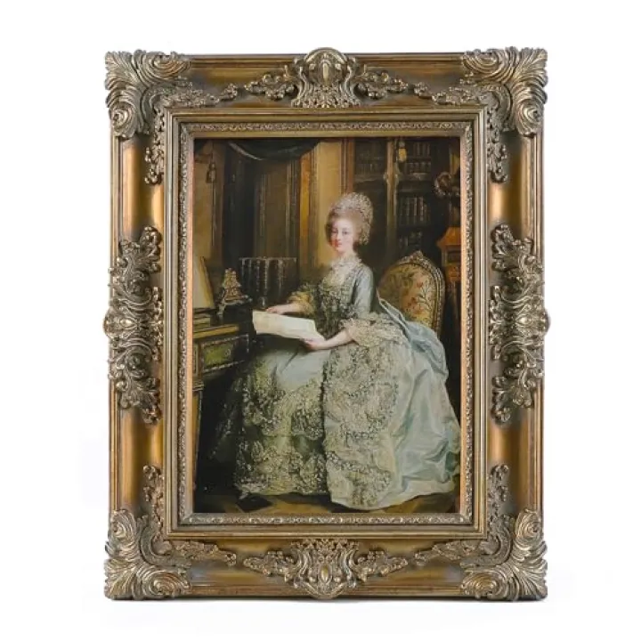 SIKOO 4x6 Vintage Picture Frames 4x6 Antique Ornate Photo Frames with Glass Front for Tabletop and Wall Hanging Victorian Home Decor Gallery Wall Bronze Gold