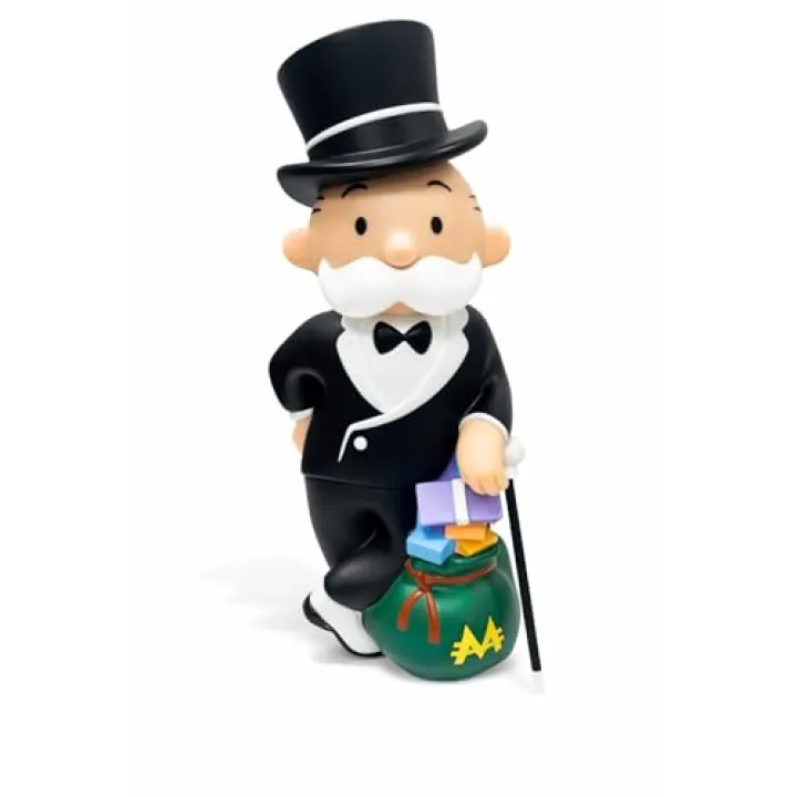 Monopoly Man Piggy Bank Collector's Edition | Mr Monopoly Man Bank | Classic Monopoly Board Game Figurine | Rich Uncle Pennybags Coin Jar | Banker Piggy Bank Vault Home Decor | PVC | 10" X 4.5"