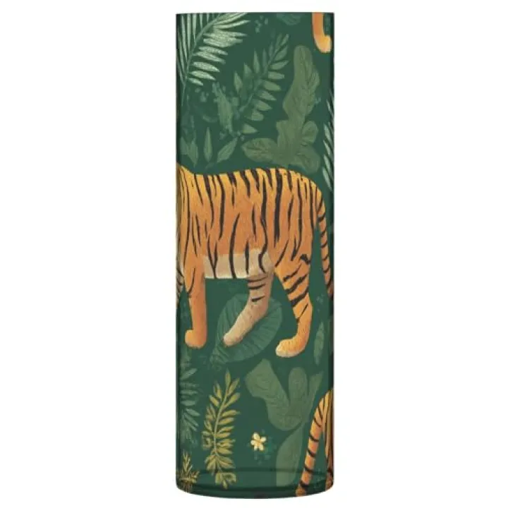 ALAZA Tiger on Green Flower Leave Flower Vases for Home Decor Kitchen Bedroom Living Room Bathroom Office Table Decorations