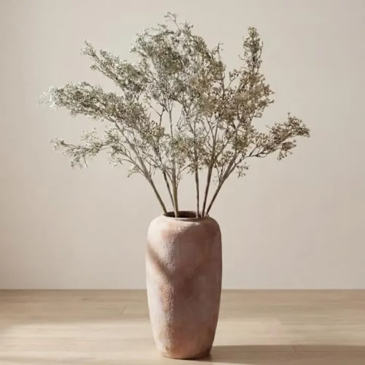 Giegxin 6 Pcs 42.5 Inch Artificial Babys Breath Flowers Branches Faux Flower Spray Green Artificial Greenery Stems Fake Plants Stems for Home Office Vase Filler Wedding Party Decoration Centerpiece