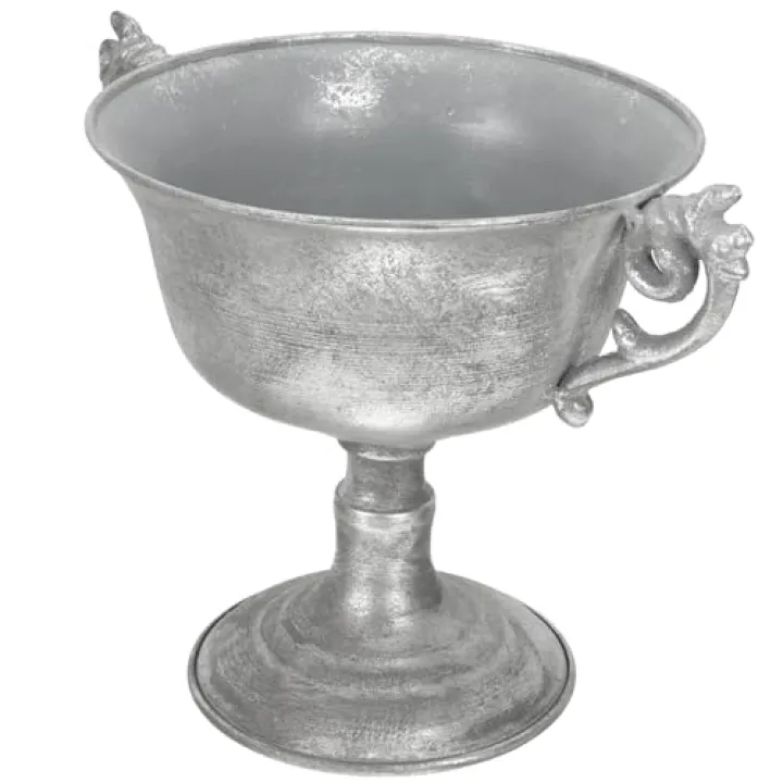 Garneck Metal Flower Vase for Decor Small Silver Metal Vases Ornament Desktop Floral Arrangement Storage Holder for Office and Home Centerpieces