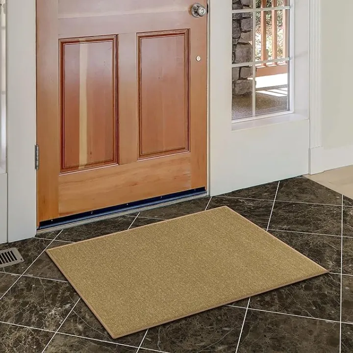 Machine Washable Modern Solid Design Non-Slip Rubberback 2x3 Traditional Area Rug