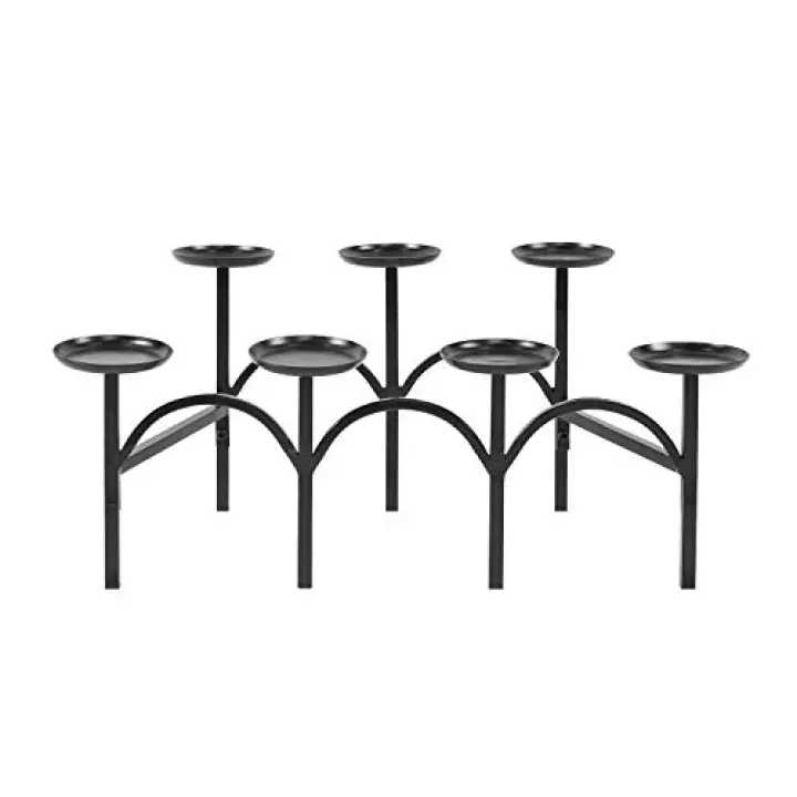 Minuteman International Nordic Wrought Iron Hearth Fireplace Candelabra