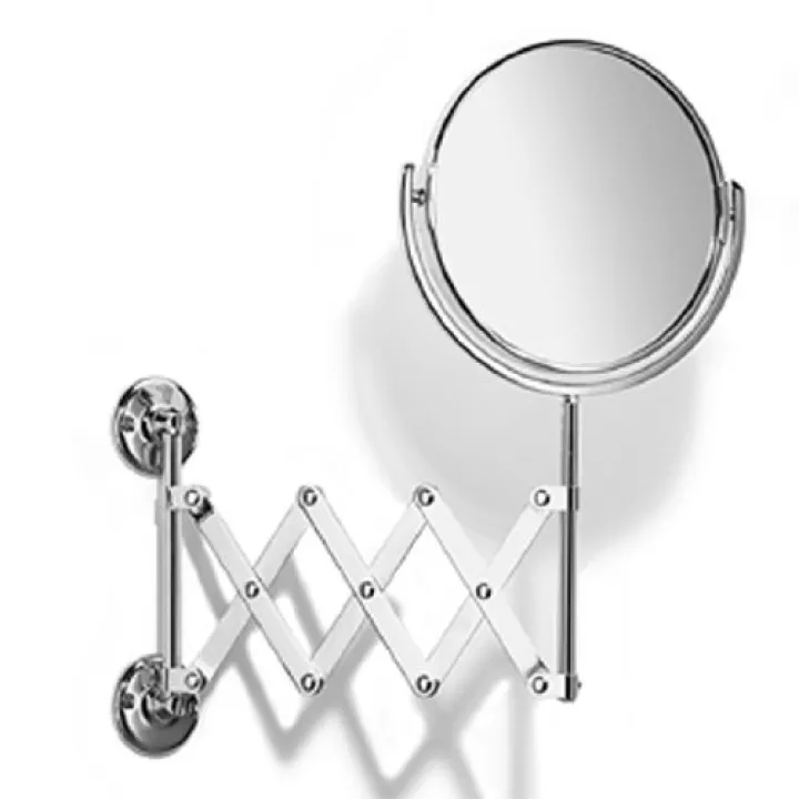 Samuel Heath L110.PN Extending Plain/Magnifying (X3) Mirror In Polis