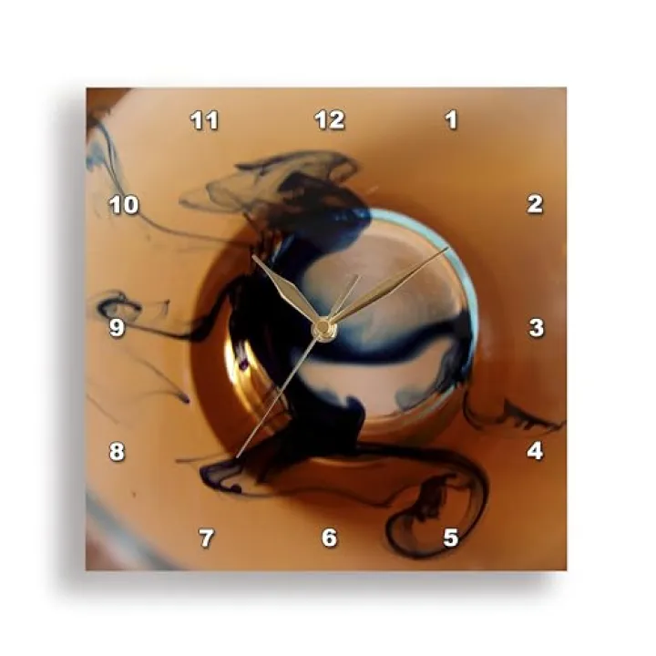 3dRose DPP_11021_1 Wall Clock, Dance in Blue, 10 by 10-Inch