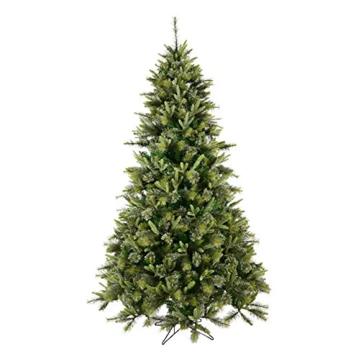 Vickerman 7.5' Cashmere Pine Artificial Christmas Tree, Unlit - Faux Christmas Tree - Seasonal Indoor Home Decor