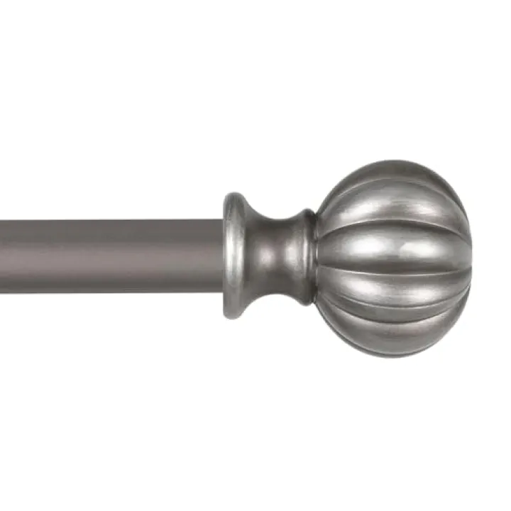 Kenney Rachel Window Curtain Rod, 48 to 86, Italian Pewter Size: 48 inches to 86 inches Color: Italian Pewter Finish, Model: 71632, Outdoor & Hardware Store