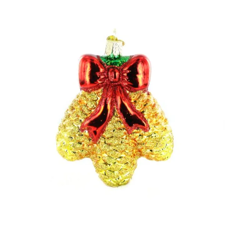Old World Christmas Christmas Cones 4-in Glass Ornament