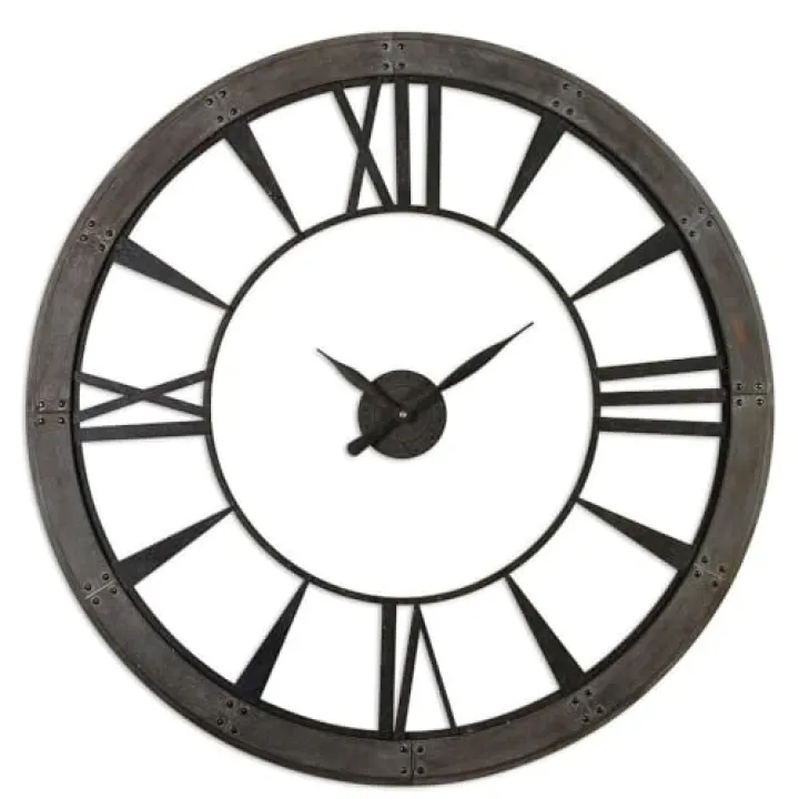 Uttermost Ronan - 60 inch Large Wall Clock - 60 inches Wide by 1.5 inches deep