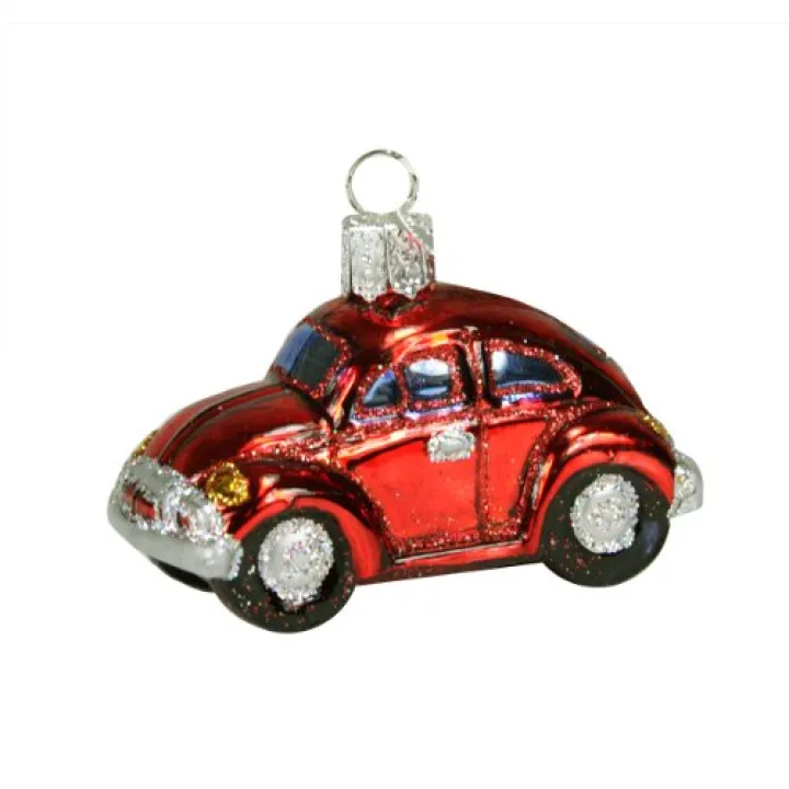 Old World Christmas 3" Red Buggy Car Glass Ornament #46002