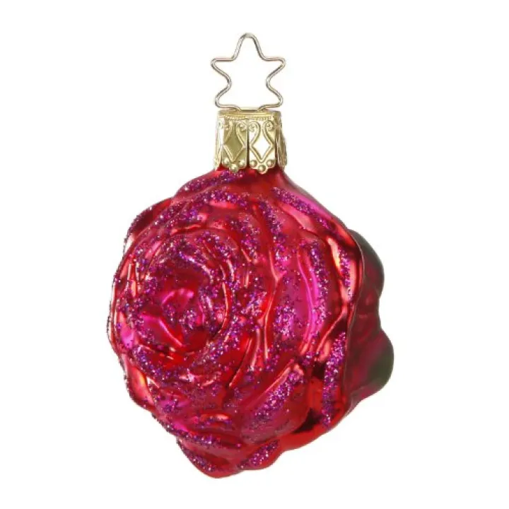 Inge-Glas Flower Perfect Petals 1-068-13a German Glass Christmas Ornament