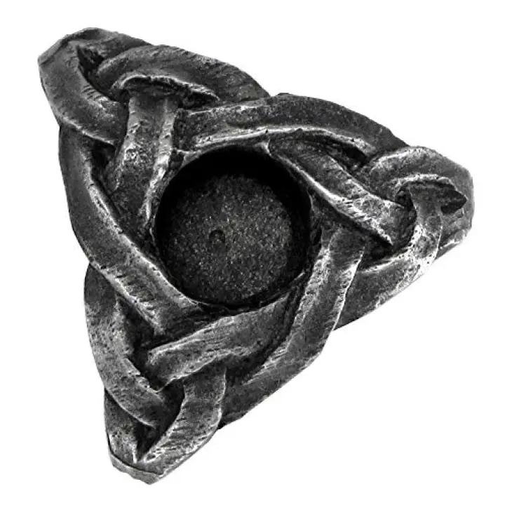 Pewter Mini Triskelion Celtic Knot Chime Candle Holder