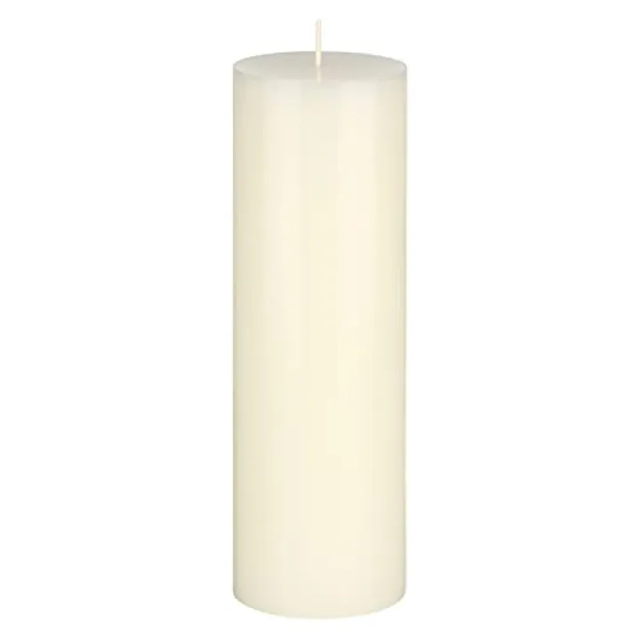 Mega Candles 1 pc Unscented Solid Ivory Pillar Candles, Hand Poured Premium Wax Candle 3 Inch x 9 Inch, Home Décor, Spas, Weddings, Occasions, Party, Centerpieces, Holidays, Vigils, Prayers