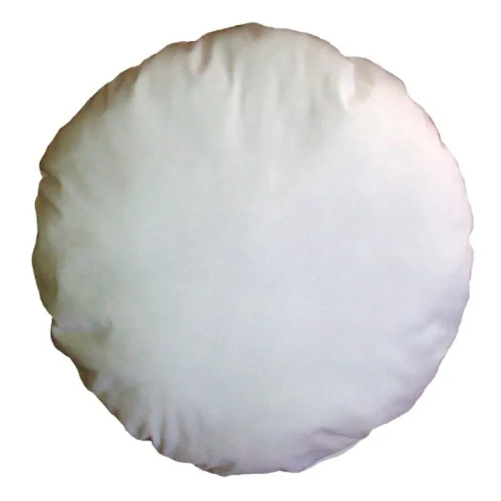 ReynosoHomeDecor 24 Inch Diameter Round White Cotton-Blend Throw Pillow Insert Form