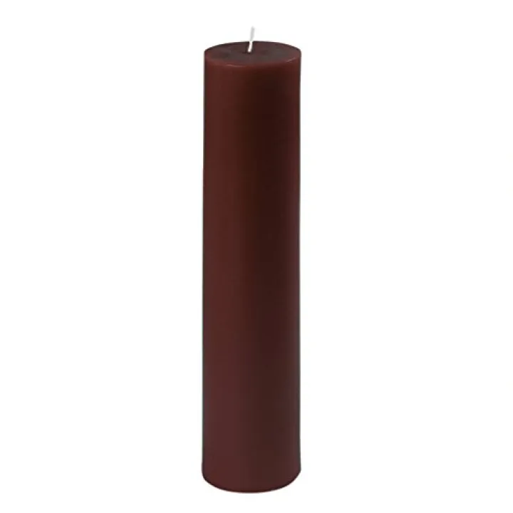 2 x 9 Inch Brown Pillar Candle
