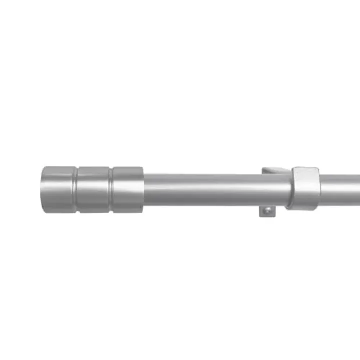 A&F Rod Decor - Gabe Curtain Rod 28-48 inch - Satin Nickel