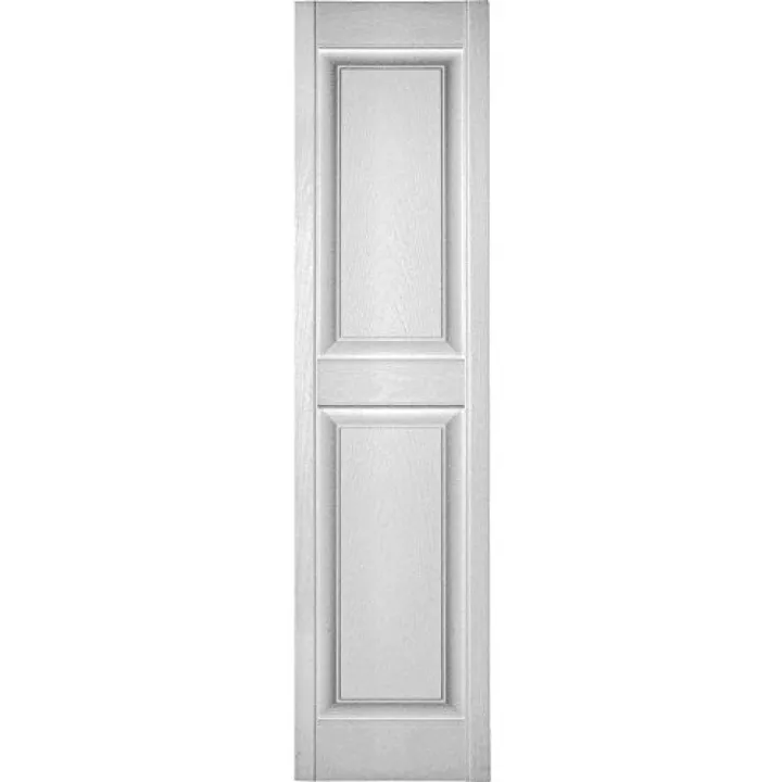 Ekena Millwork LP2C14X03800WH Custom Two Equal Panels, Raised PanelShutter (Per Pair)14 1/2"W x 38"HWhite