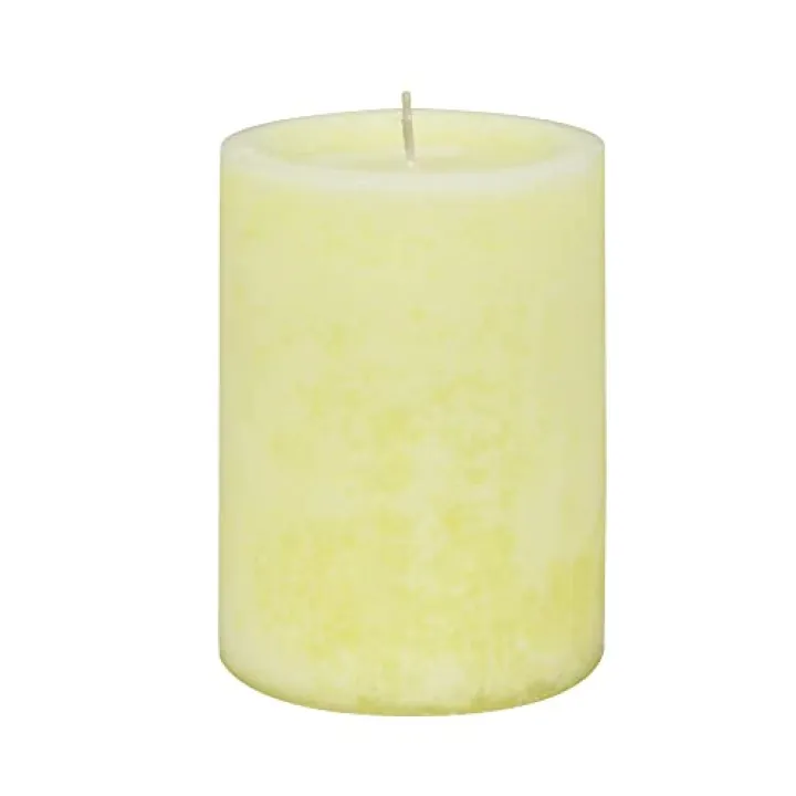 3" x 4" Ivory Vanilla Scented Pillar Candle