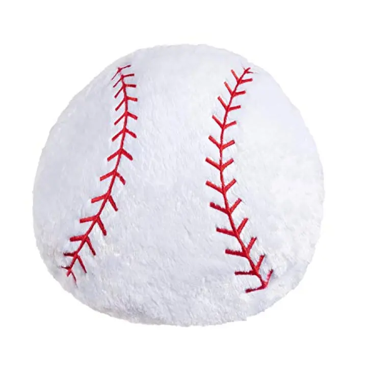 CatchStar Baseball Pillow Plush for Boys: Soft Removable Cover 10s Unzip Wash - Stuffed Safe Throw Toys - Durable Liner 360°Lock Room Decor Gifts 8-12 Year Old 18"