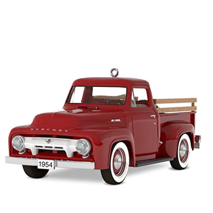 Hallmark Keepsake Christmas Ornament 2018 Year Dated, All-American Trucks 1954 Mercury M-100, Metal