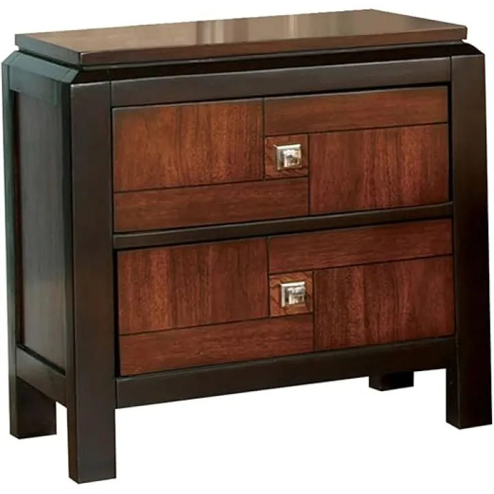 Benjara Benzara Patra Transitional Nightstand, Brown,