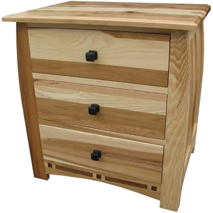 BOWERY HILL 3 Drawer Nightstand in Natural