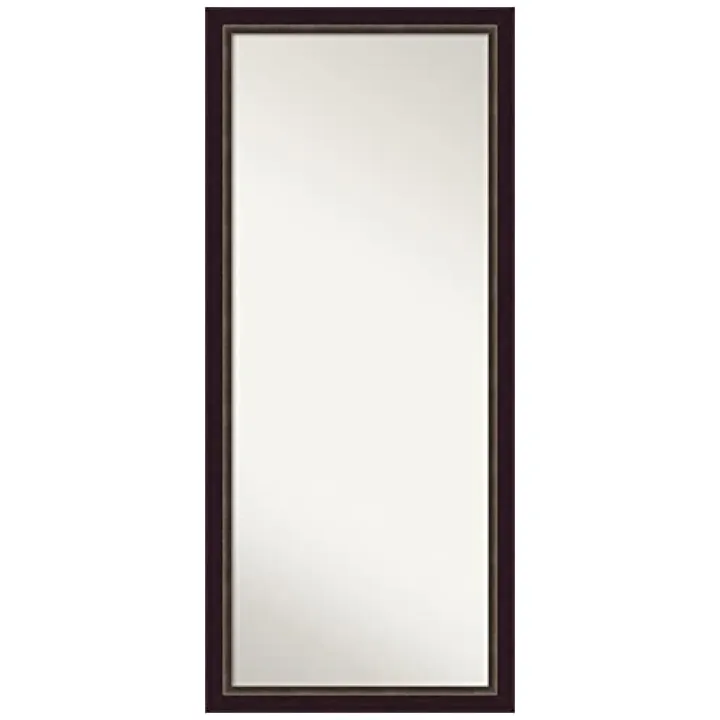 Amanti Art Bronze Full Length Mirror, 64x28 Signore Bronze Tall Free Standing Body Wall Mirror Full Length for Dressing, Traditional Wood Frame, Lean on Floor or Hang, Wall Decor