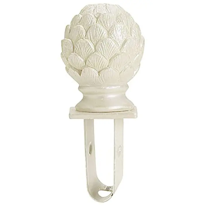 SSWBasics Boutique Ivory Artichoke Square Fitting Finial